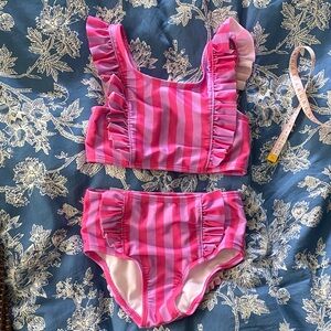 Cat & Jack Pink and Purple Striped Bikini